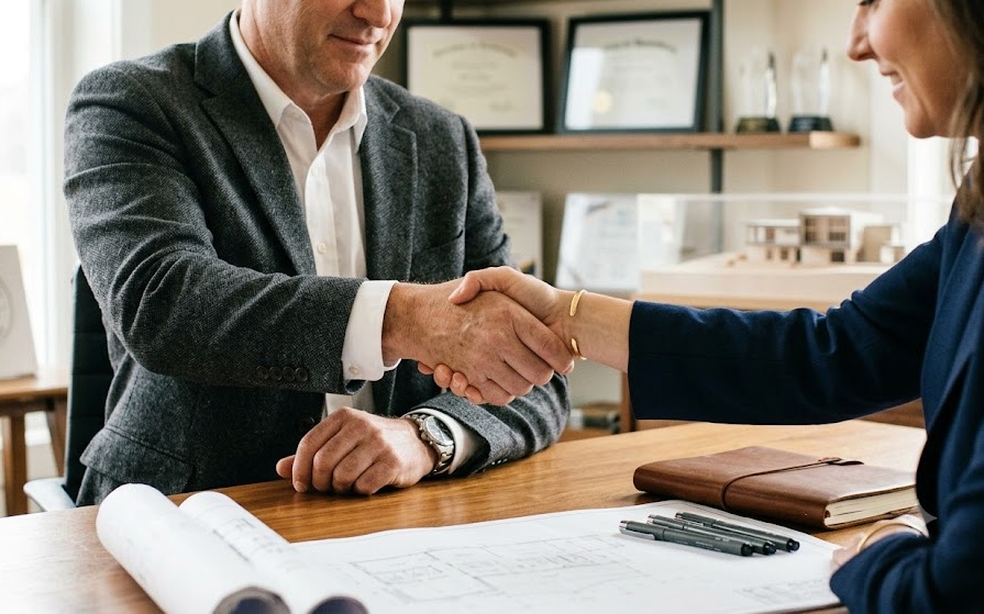Business handshake